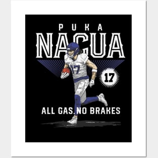 Puka Nacua Los Angeles R All Gas No Brakes Posters and Art